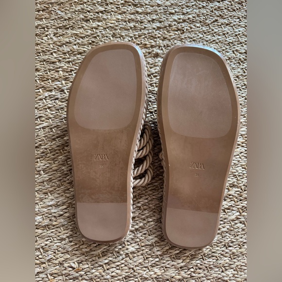 Zara Tan Rope Sandals - Picture 8 of 11